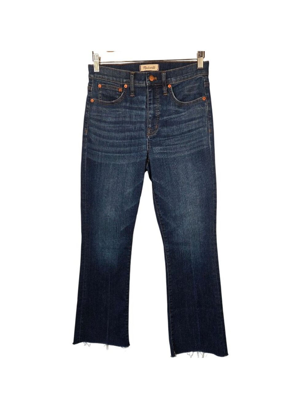 Madewell Cali Demi-Boot Raw Hem Jeans Medium Wash Size 27